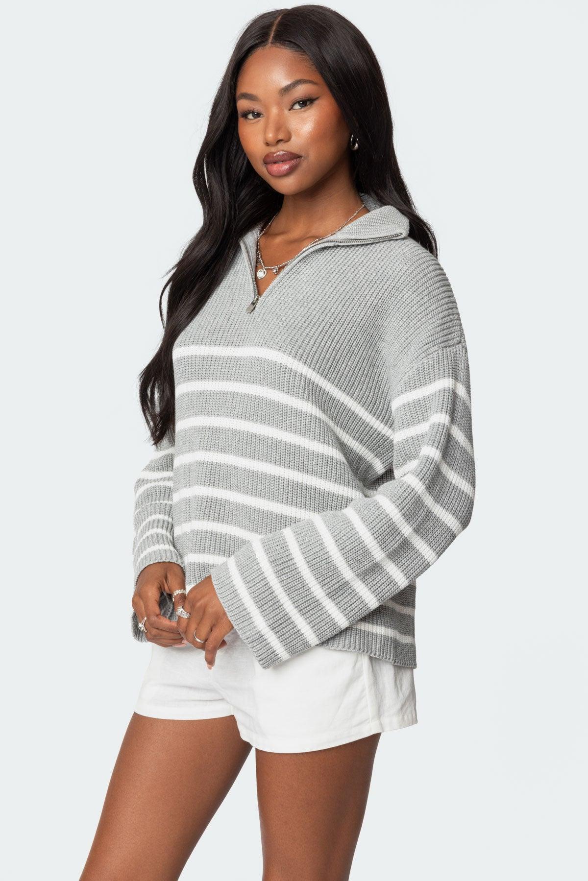 Oversized Quarter Zip Sweater Product Image