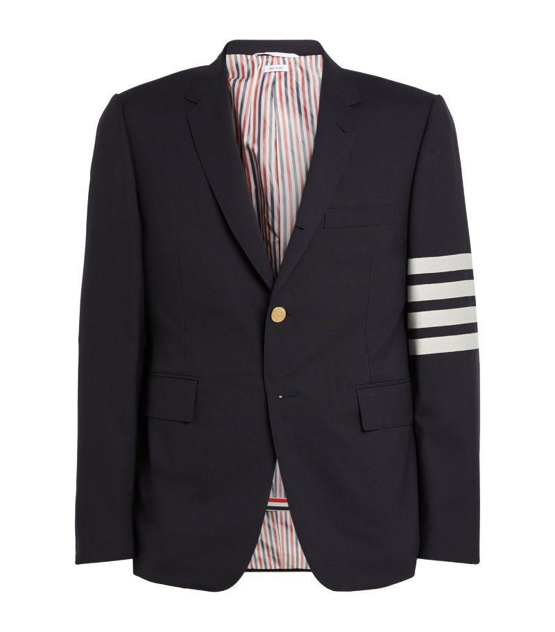 Navy Wool 4-bar Blazer In 415 Navy Product Image