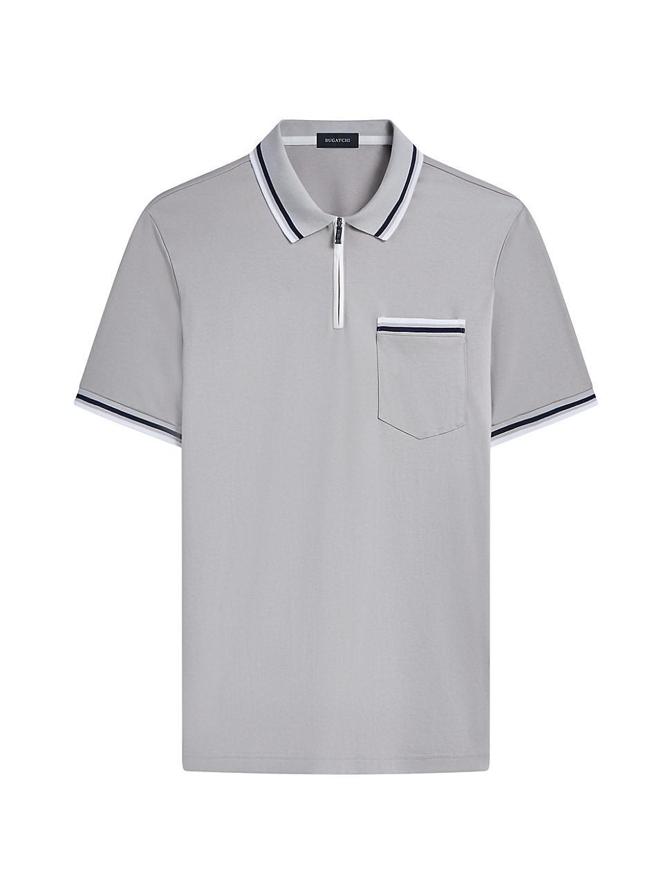 Mens Cotton Short-Sleeve Polo Shirt Product Image