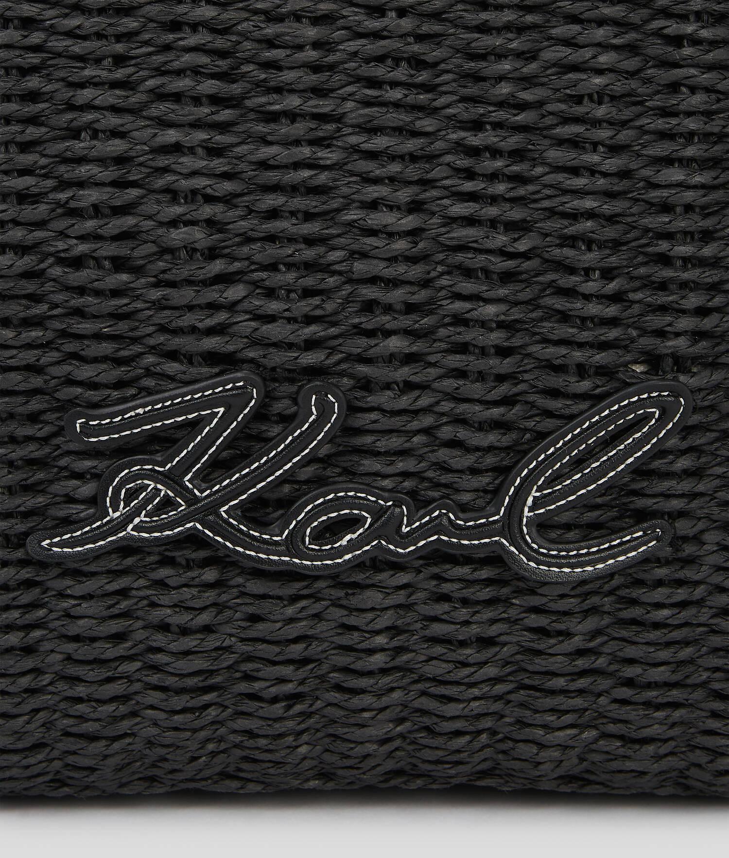 KARL LOGO RAFFIA BEACH TOTE BAG Product Image