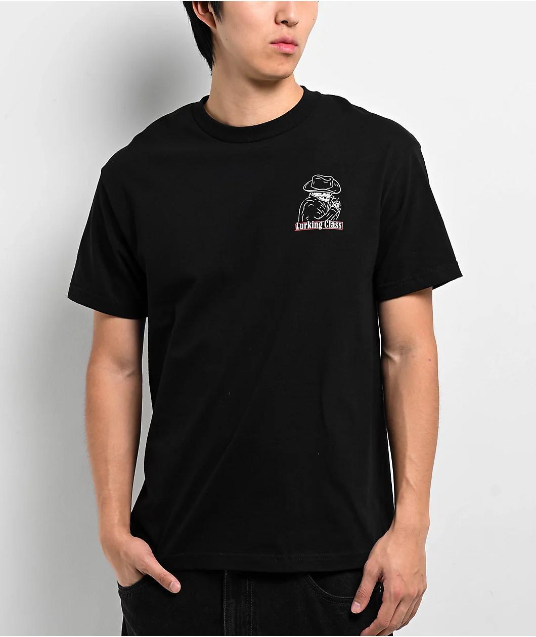 Lurking Class by Sketchy Tank No Regrets Black T-Shirt Product Image