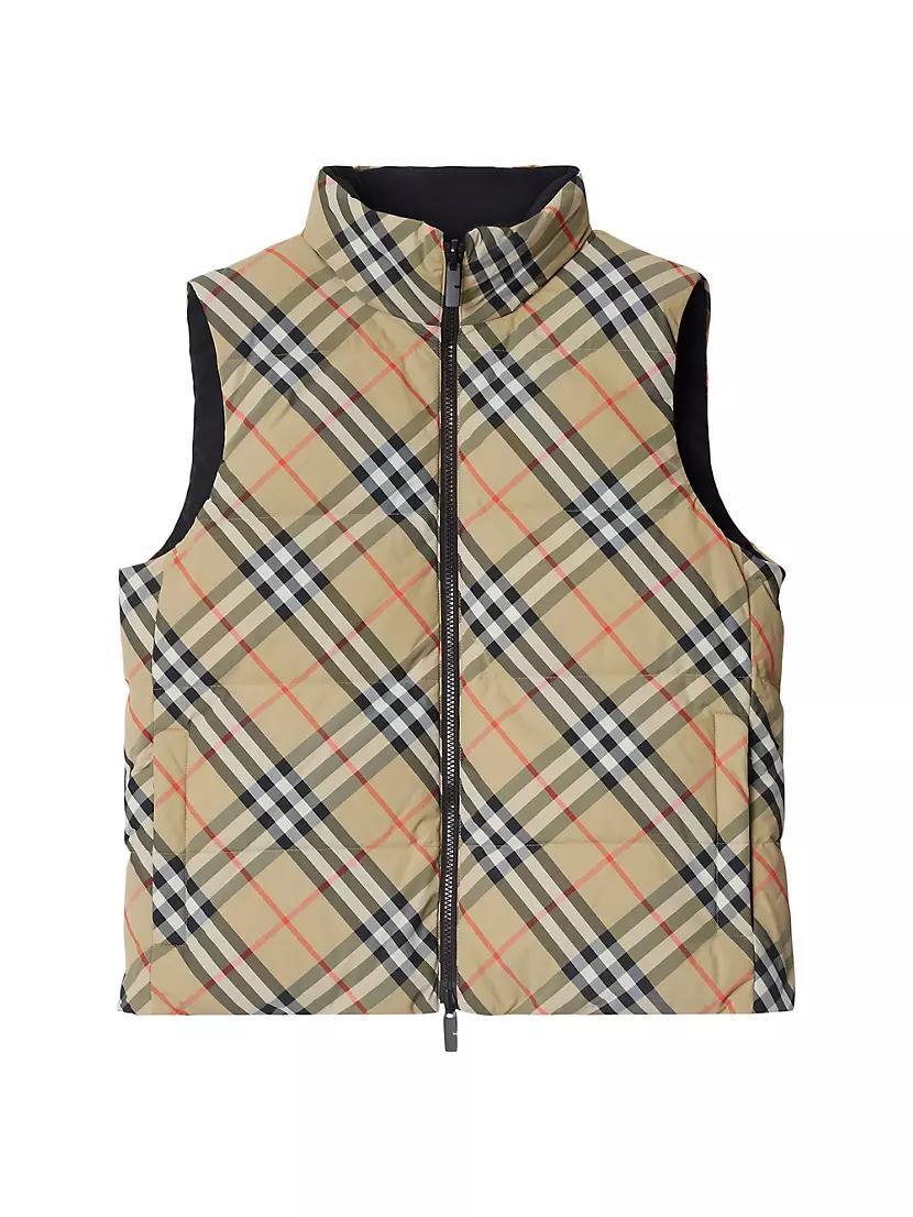 Reversible Plaid Down Vest Product Image