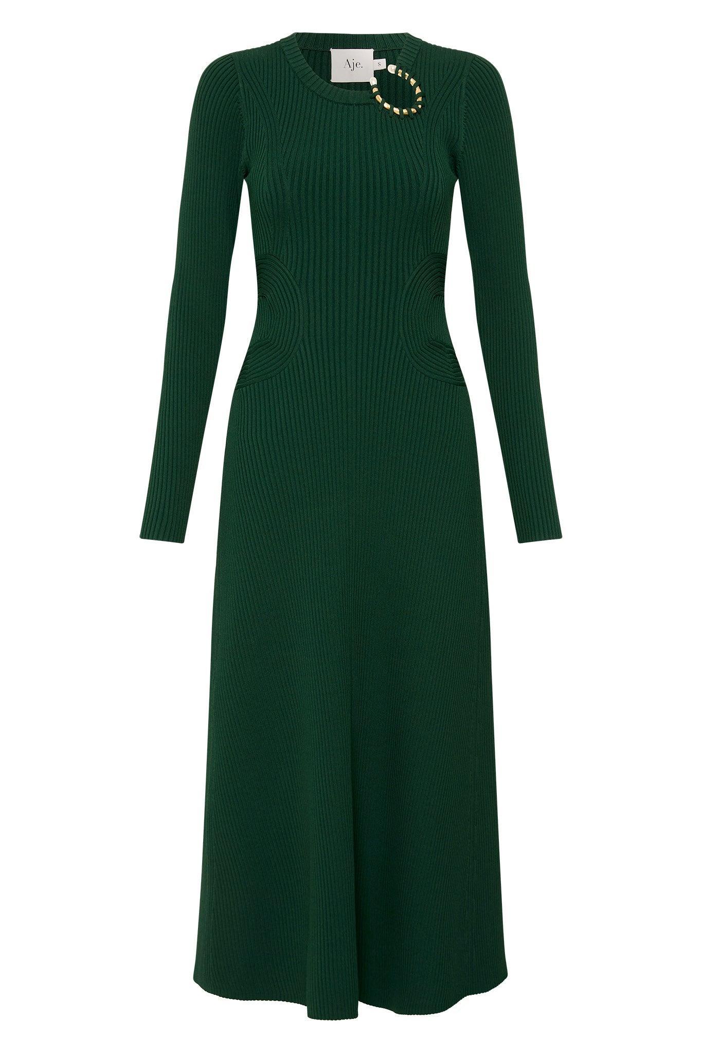 Crescent Knit Midi Dress Product Image