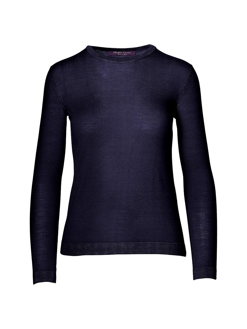 Womens Cashmere Crewneck Sweater Product Image