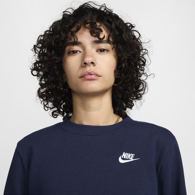 Womens Nike Sportswear Club Fleece Crew-Neck Sweatshirt Product Image