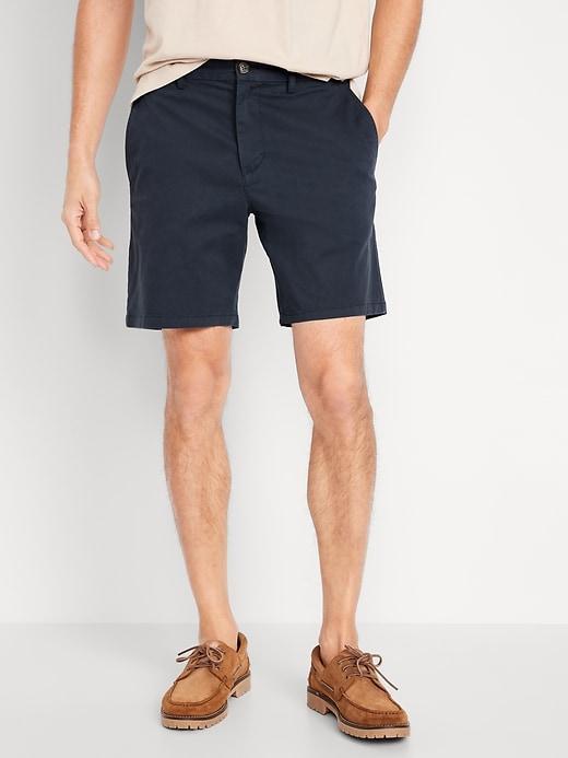 Slim Built-In Flex Rotation Chino Shorts -- 8-inch inseam Product Image