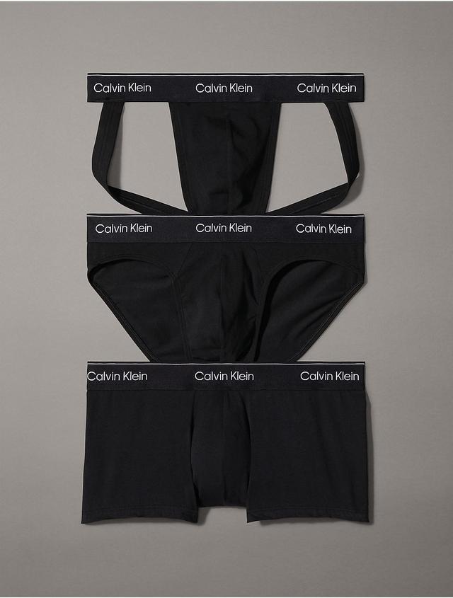 Calvin Klein Mens Modern Cotton Stretch Pride 3-Pk. Assorted Underwear Product Image