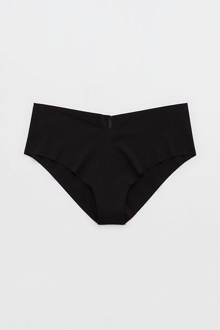 SMOOTHEZ No Show Cheeky Underwear Women's True Black M Product Image