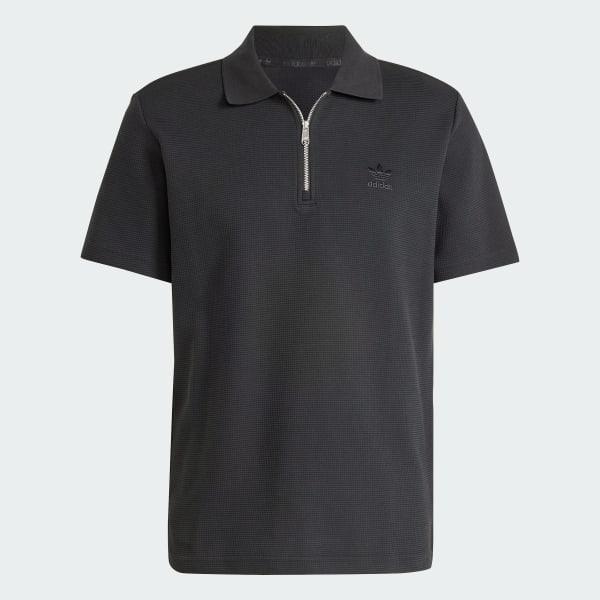 Trefoil Essentials Waffle Polo Shirt Product Image