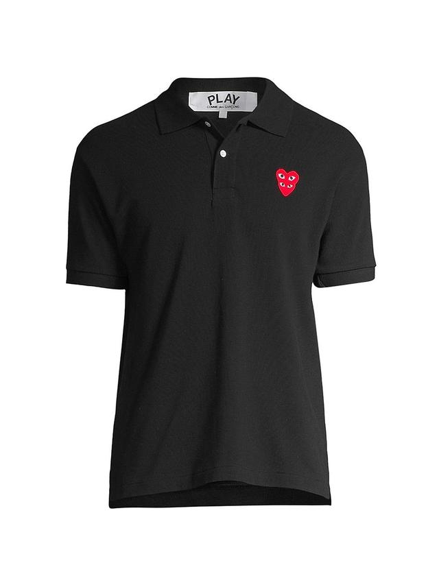 Mens Play Double Heart Polo Product Image