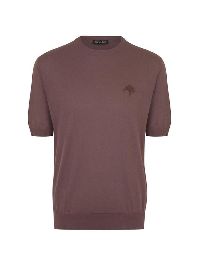 Mens Short Sleeve Crewneck Sweater Product Image