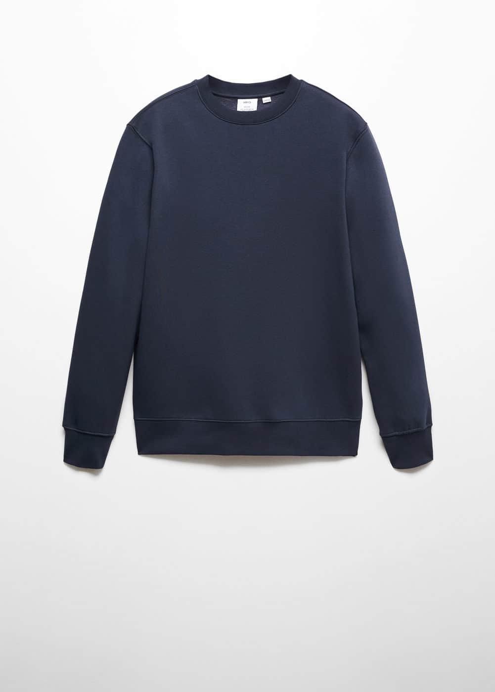 MANGO MAN - Lightweight cotton sweatshirt navyMen Product Image