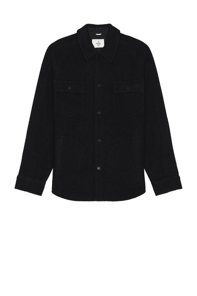 Reigning Champ Wool Overshirt Black. (also in ). Product Image