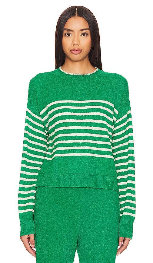 Boucle Knit Stripe Sweater Product Image