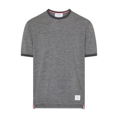 Short Sleeve T-shirt In Cotton In Grey Product Image