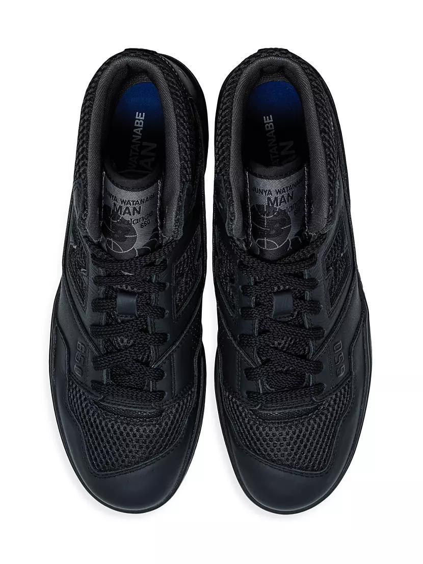 ​BB650 Leather & Mesh High-Top Sneakers Product Image