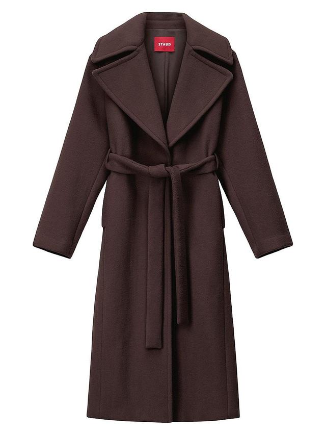 Womens Carver Wool-Blend Belted Coat Product Image