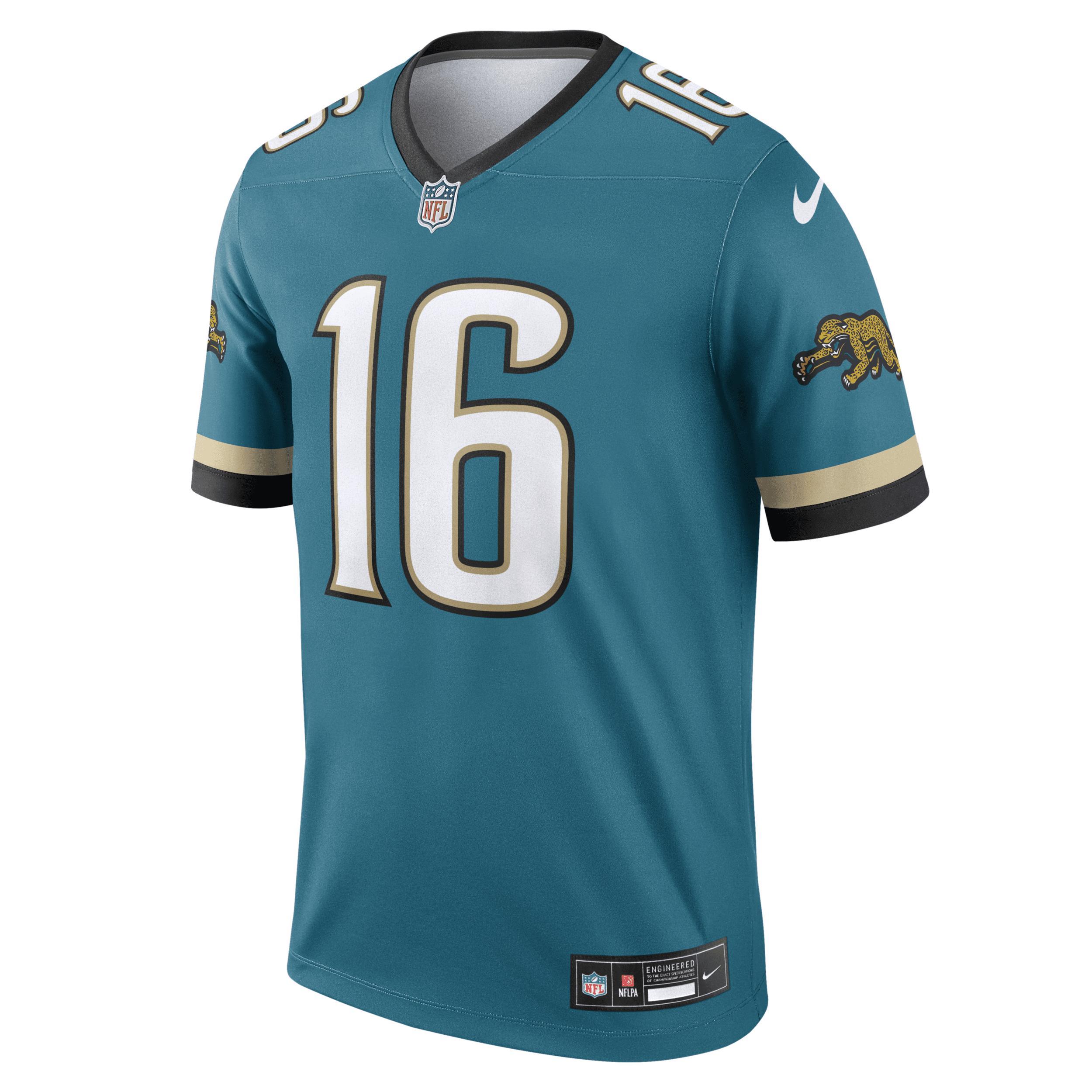 Nike Mens Trevor Lawrence Teal Jacksonville Jaguars Prowler Throwback Legend Jersey - Teal Product Image