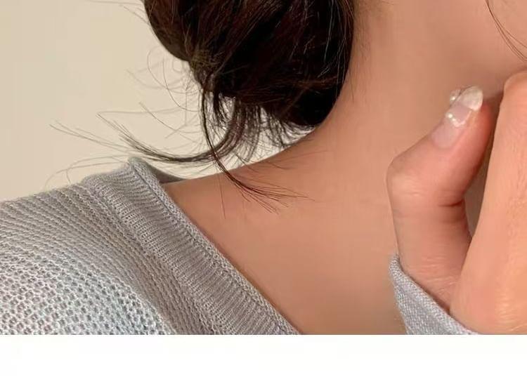 Rhinestone Huggie Earring Product Image