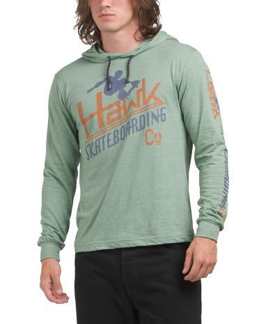 Skate Hooded T-Shirt for Men | Polyester/Cotton Product Image