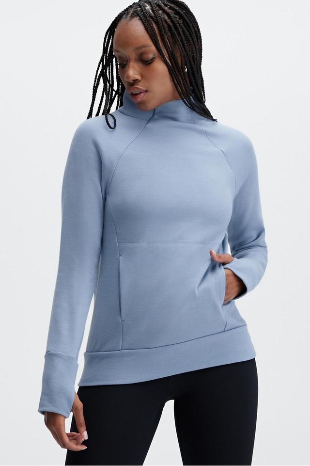 Fabletics Zaylee Funnel Neck Tunic Womens blue Size XS Product Image