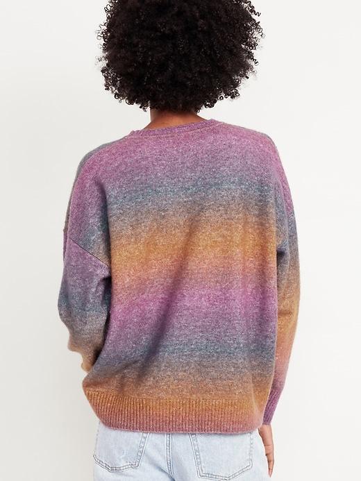 Cozy Crew-Neck Ombré Sweater Product Image