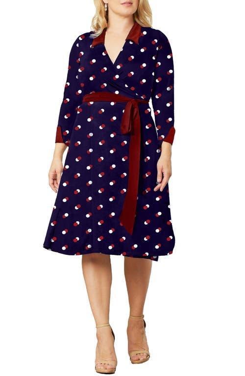 Womens Plus Sophisticate Wrap Dress Product Image