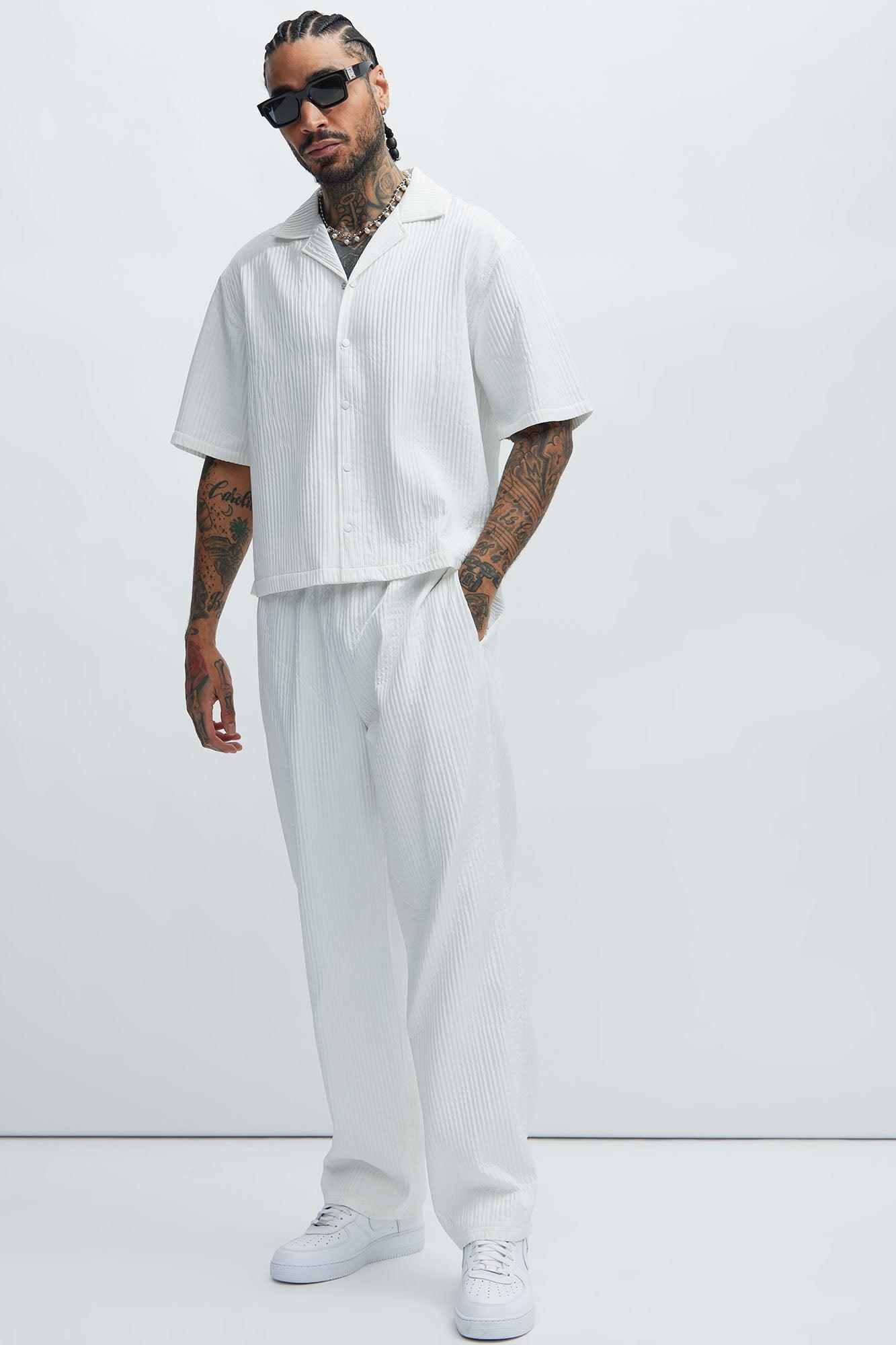 Santiago Straight Pants - White Product Image