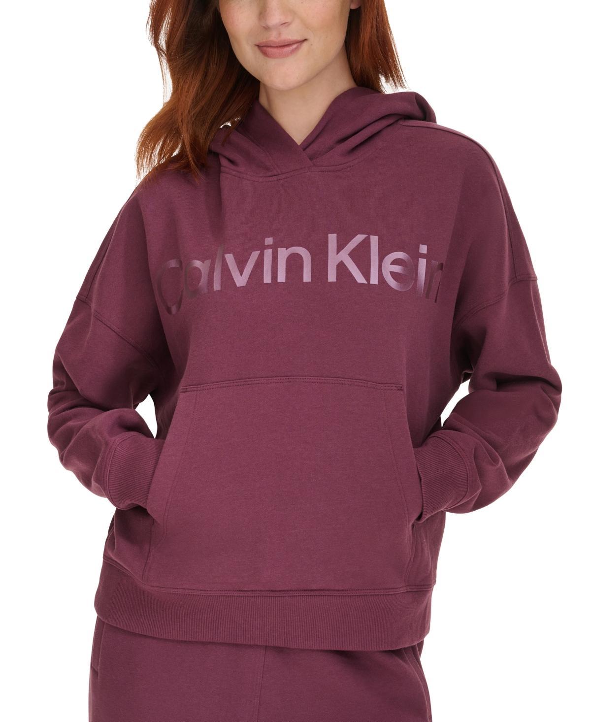 Calvin Klein Performance Womens Fleece Logo Hoodie Product Image