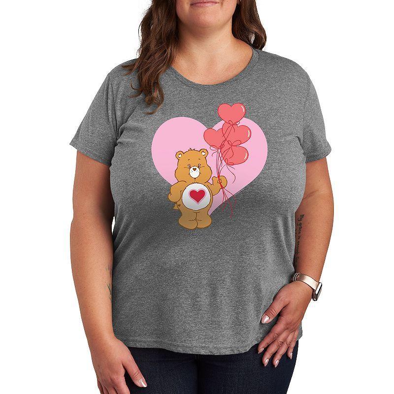 Plus Care Bears Tenderheart Bear Graphic Tee, Womens White Product Image