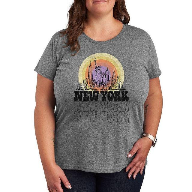 Plus Size New York Vintage Graphic Tee, Womens Product Image