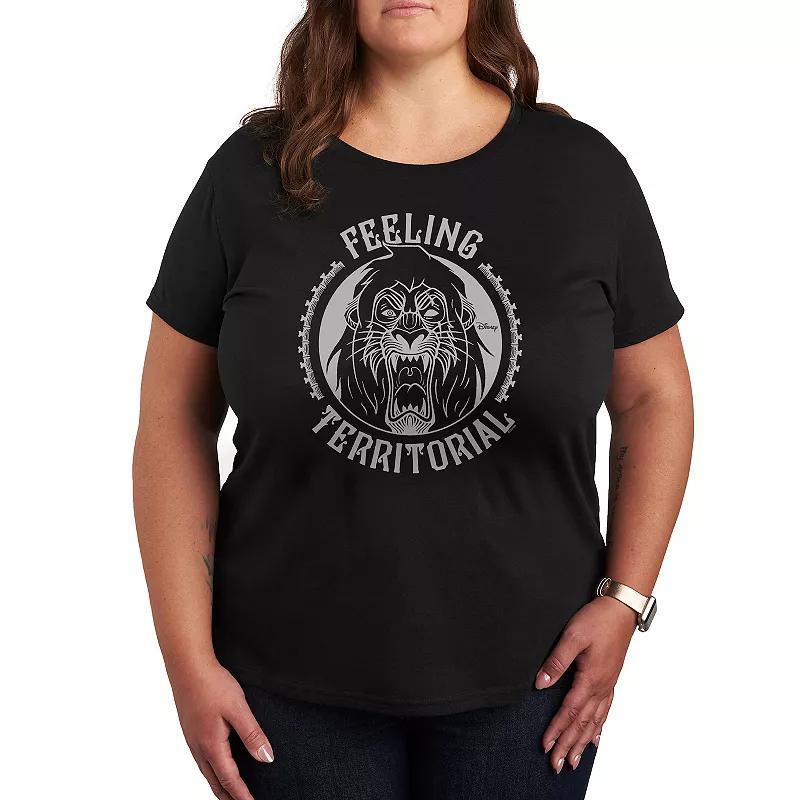 Disneys Villains Territorial Plus Graphic Tee, Womens Product Image