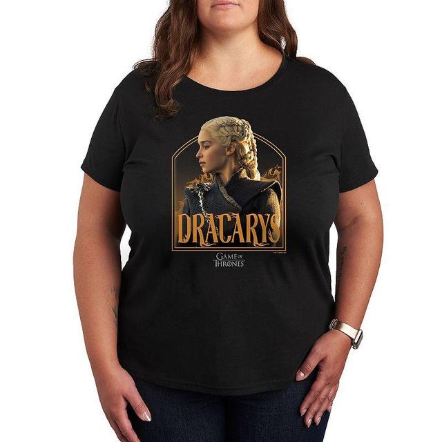 Plus Game of Thrones Daenerys Dracarys Graphic Tee, Womens Product Image