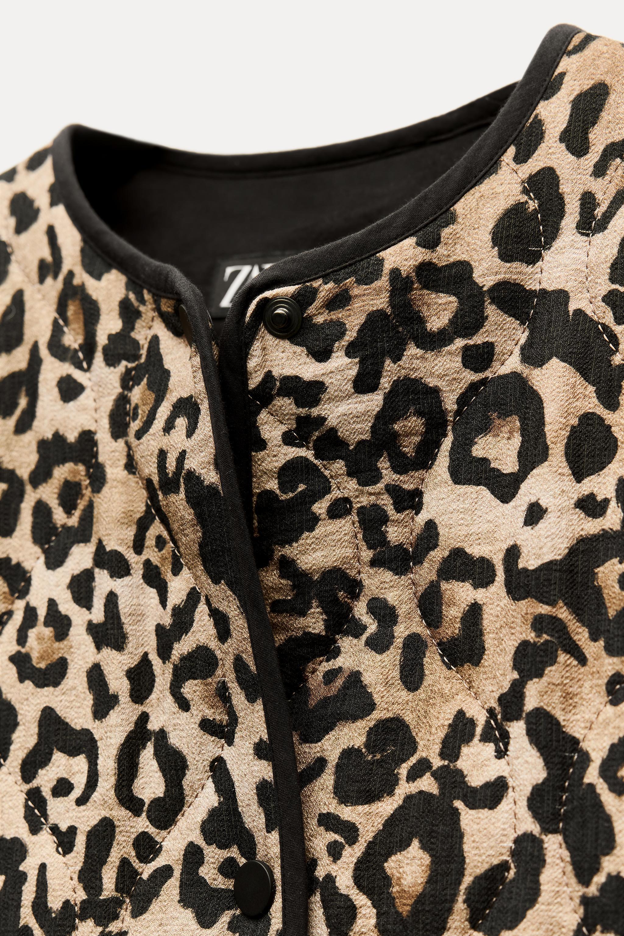 ANIMAL PRINT PUFFER JACKET Product Image