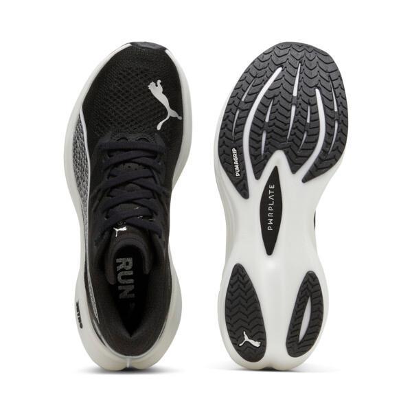 PUMA Deviate NITROâ¢ 3 Women's Running Shoes in Black/White/Silver Product Image