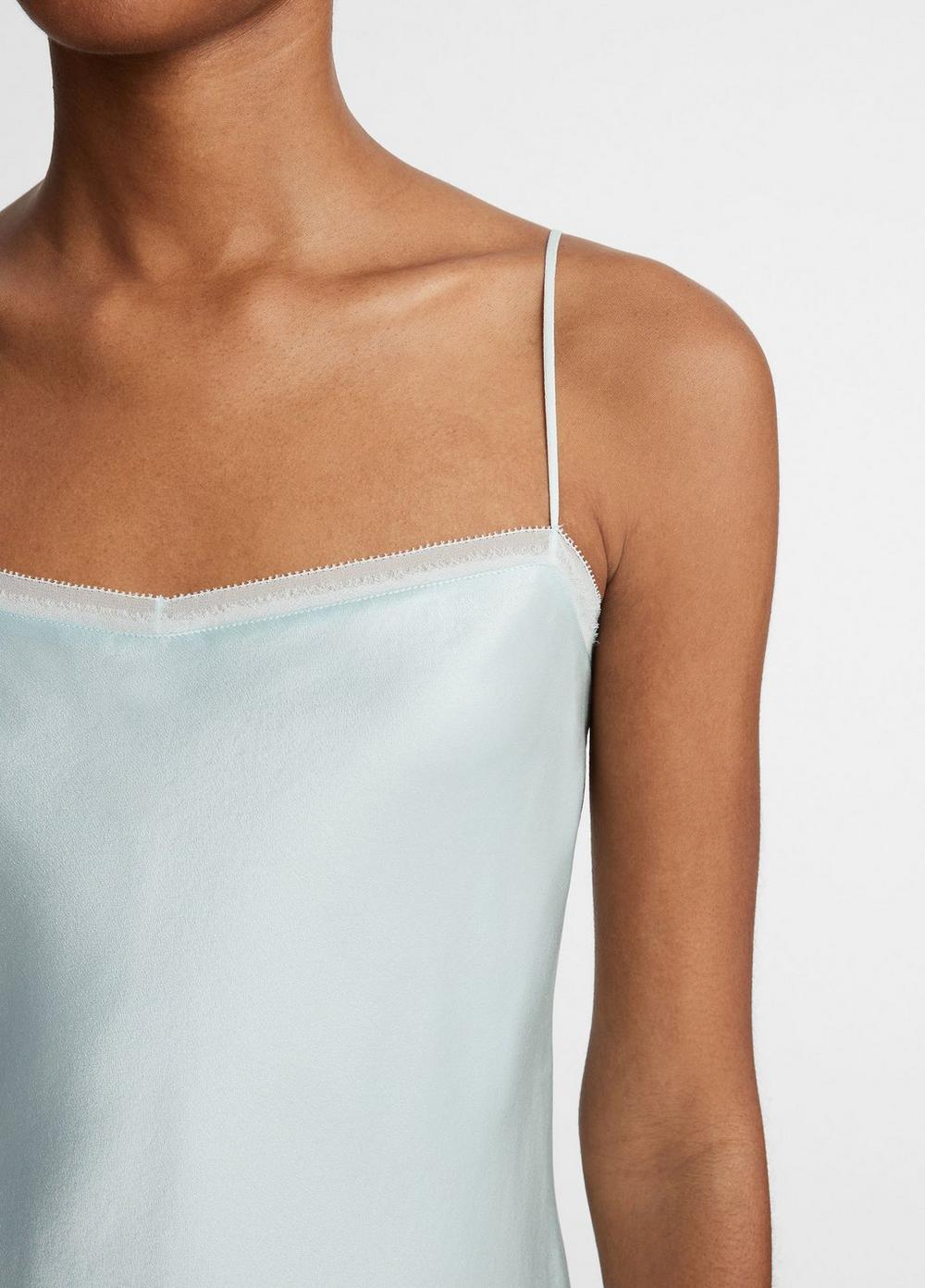 Satin Layered Chiffon-Trim Camisole Product Image