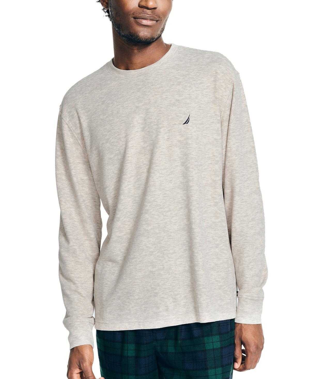 Nautica Mens Waffle Long-Sleeve Sleep T-shirt Product Image