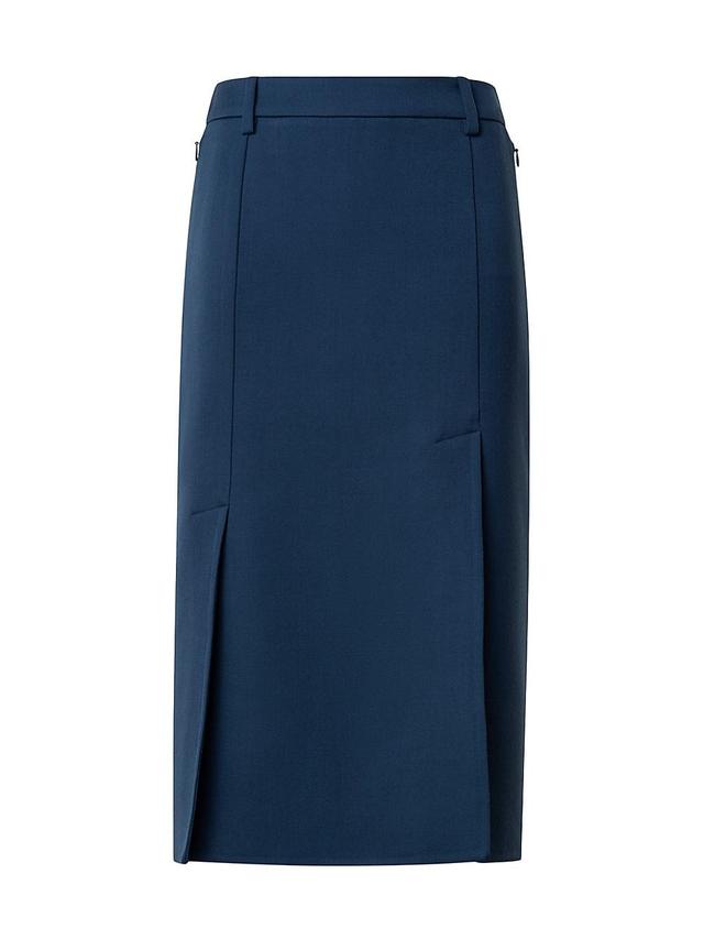 Womens Wool Pencil Midi-Skirt Product Image