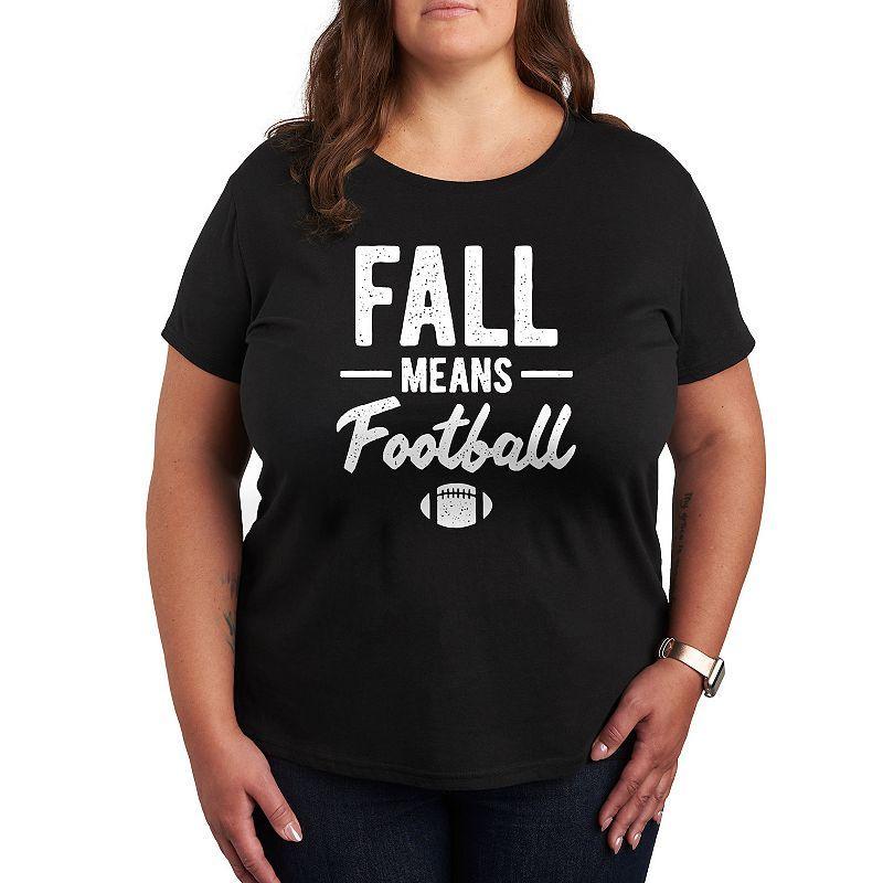 Plus Size Fall Means Football Graphic Tee, Womens Product Image