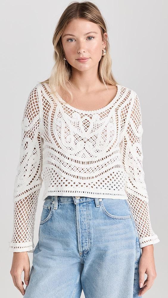 Line & Dot Krista Crochet Top | Shopbop Product Image