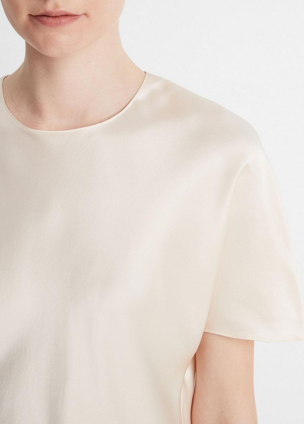 Silk Satin Bias T-Shirt Product Image