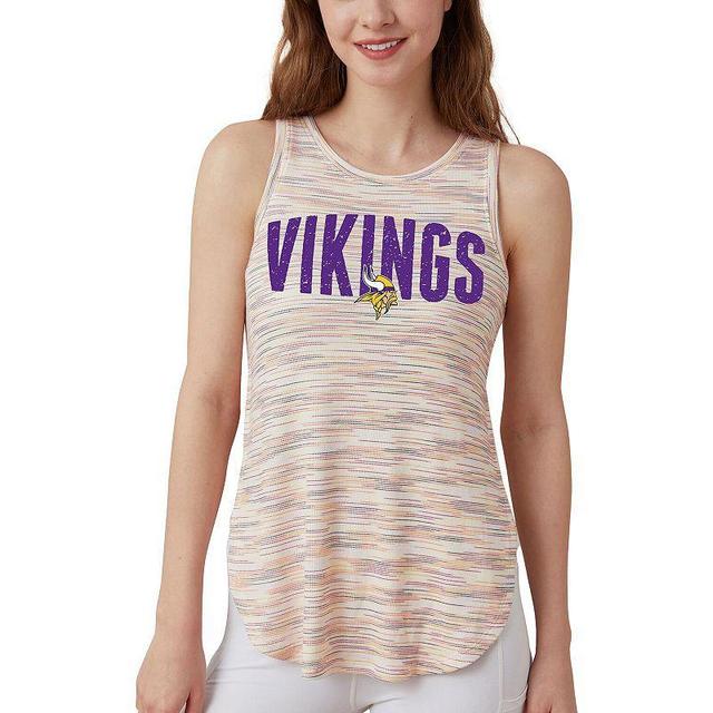 Womens Concepts Sport Minnesota Vikings Sunray Multicolor Tri-Blend Tank Top Product Image