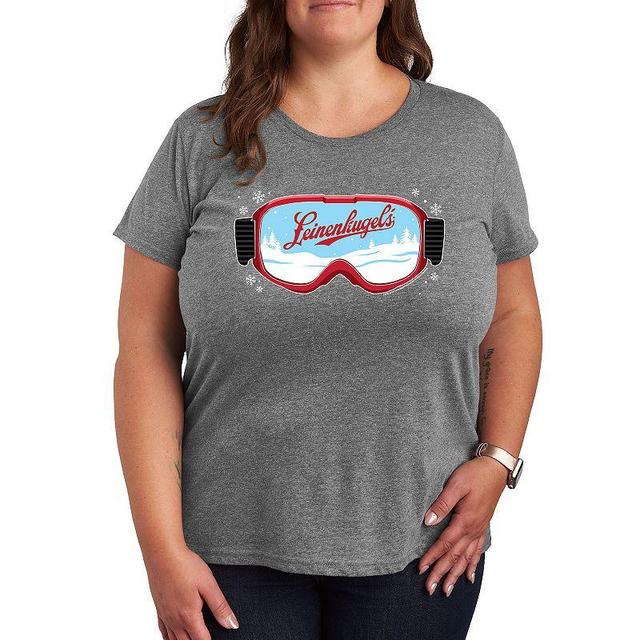 Plus Leinenkugels Snowdrift Goggles Graphic Tee, Womens Heather Grey Product Image