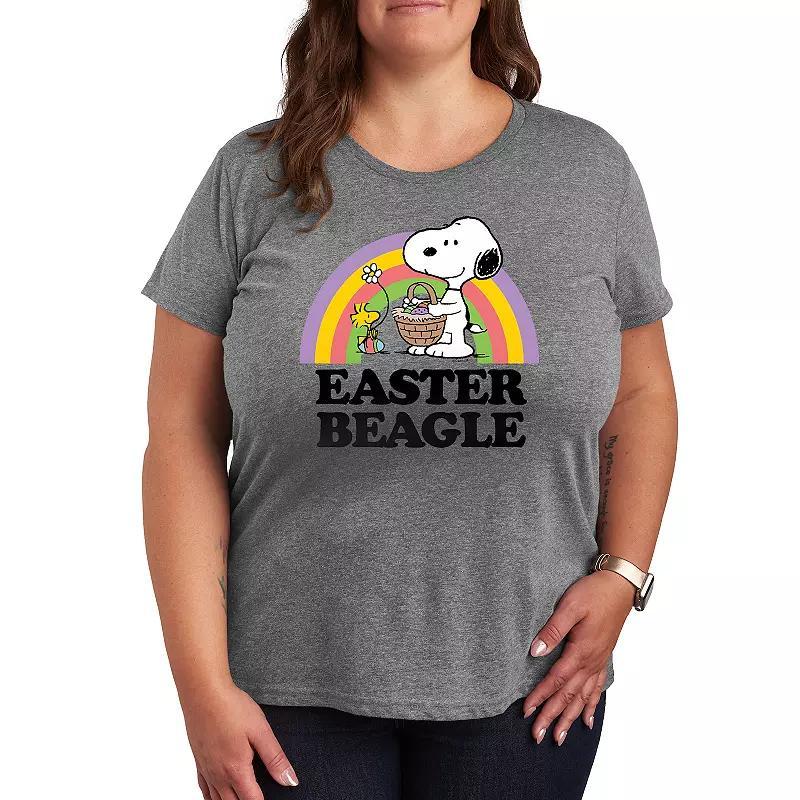 Plus Peanuts Snoopy & Woodstock Easter Graphic Tee, Womens Product Image