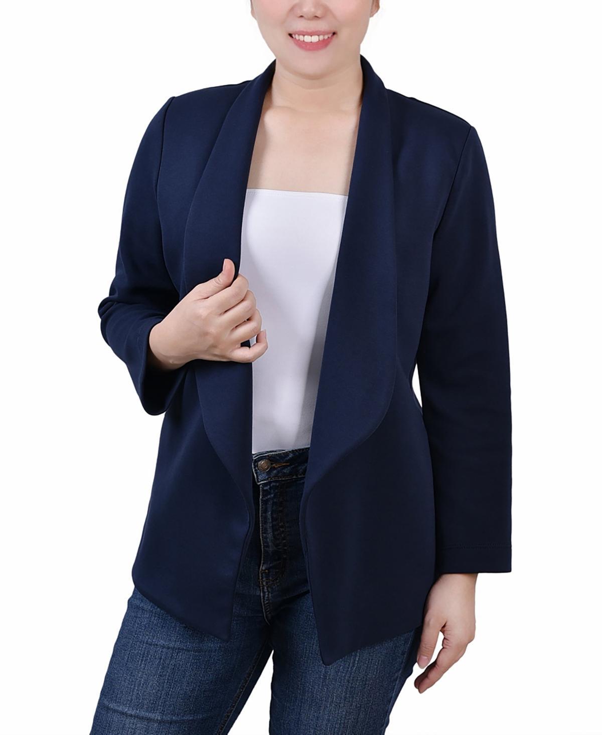 Ny Collection Petite 3/4 Sleeve Ponte Jacket Product Image