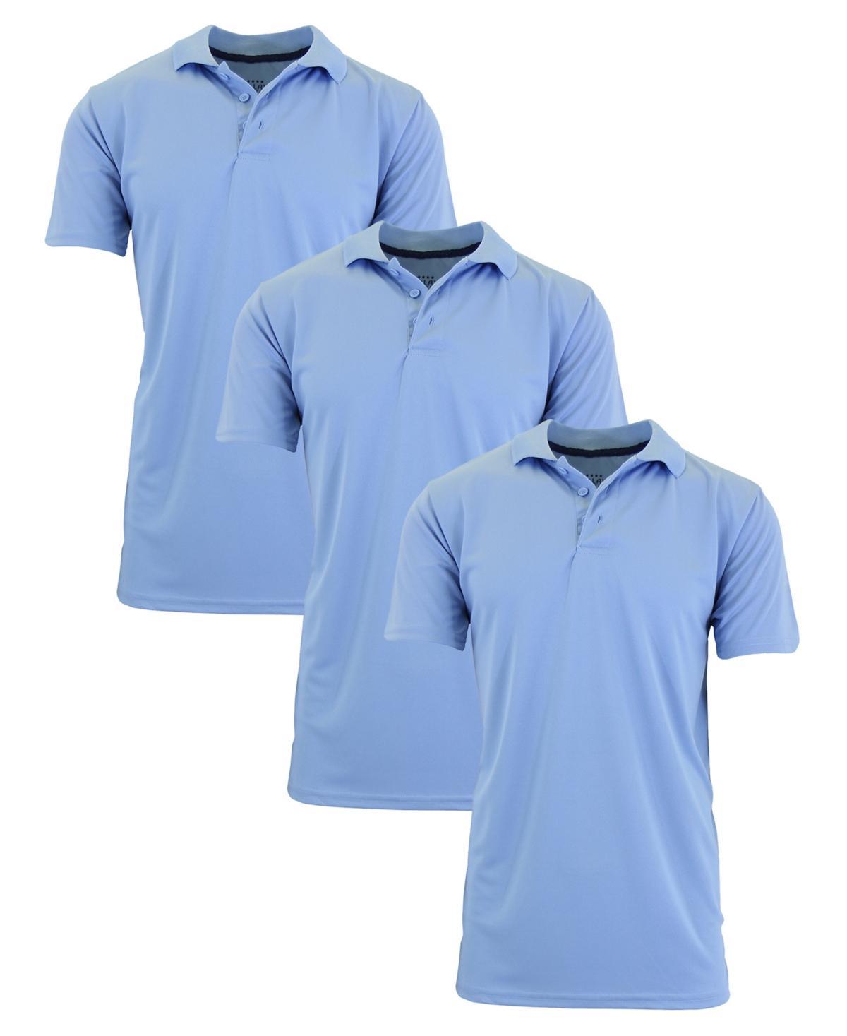 Galaxy By Harvic Mens Dry Fit Moisture-Wicking Polo Shirt, Pack of 3 Product Image