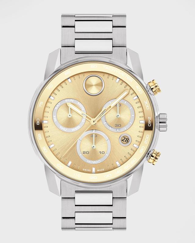 Mens Bold Verso Chronograph Two-Tone Bracelet Watch, 44mm Product Image