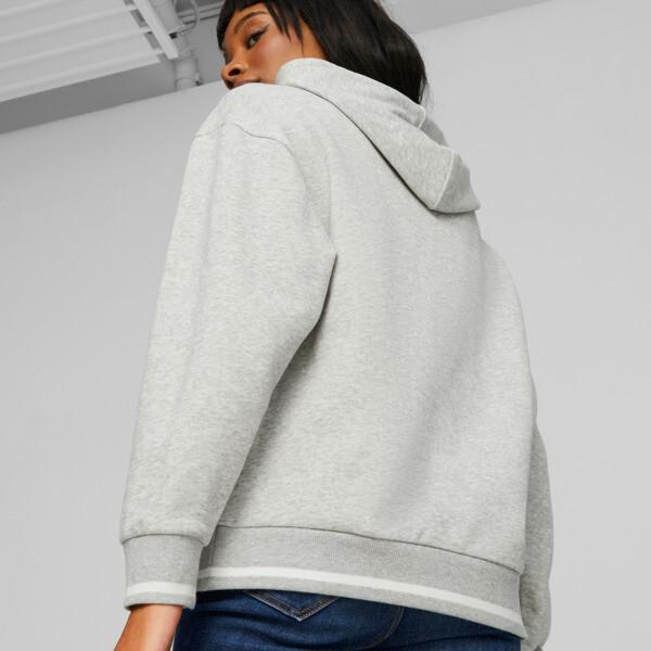 PUMA SQUAD Women's Hoodie in Light Grey Heather Product Image