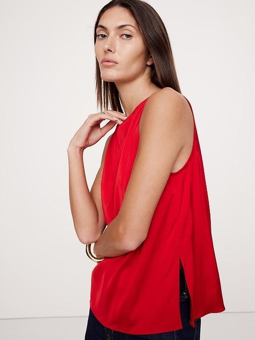 Stretch-Satin Tunic Product Image