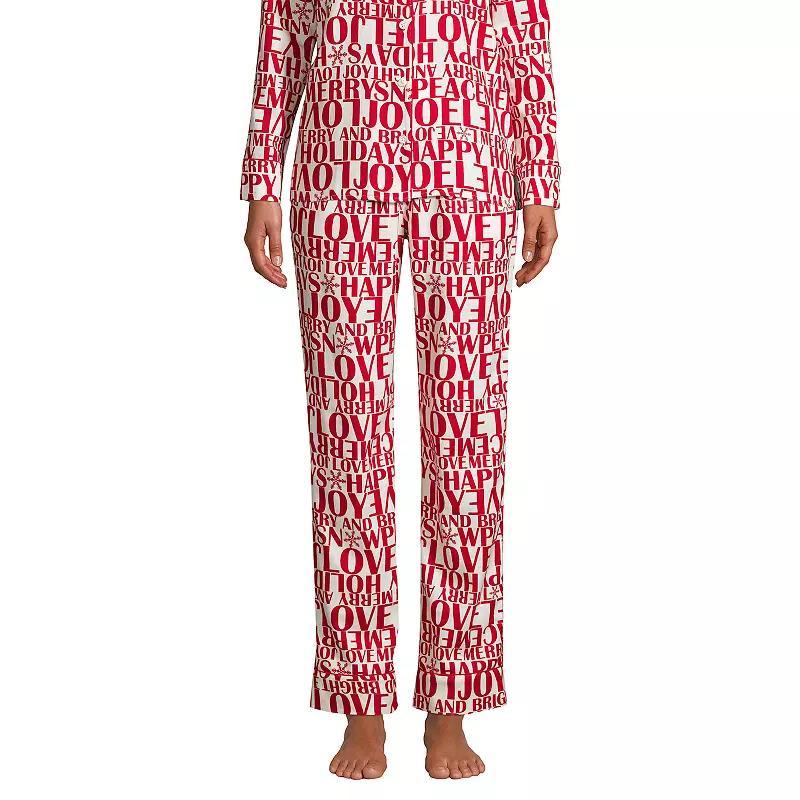 Womens Lands End Womens Flannel Pajama Pants Product Image